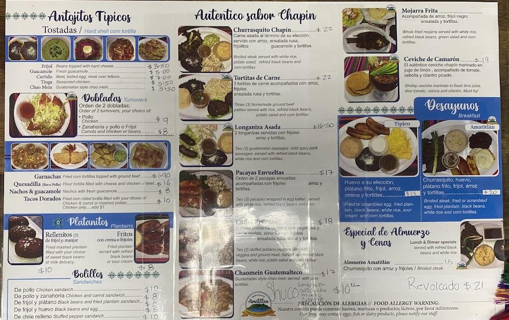 Amatitlan Menu image 3